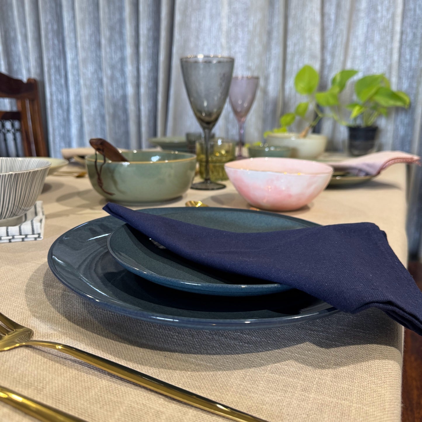 Midnight Blue Quarter Plate