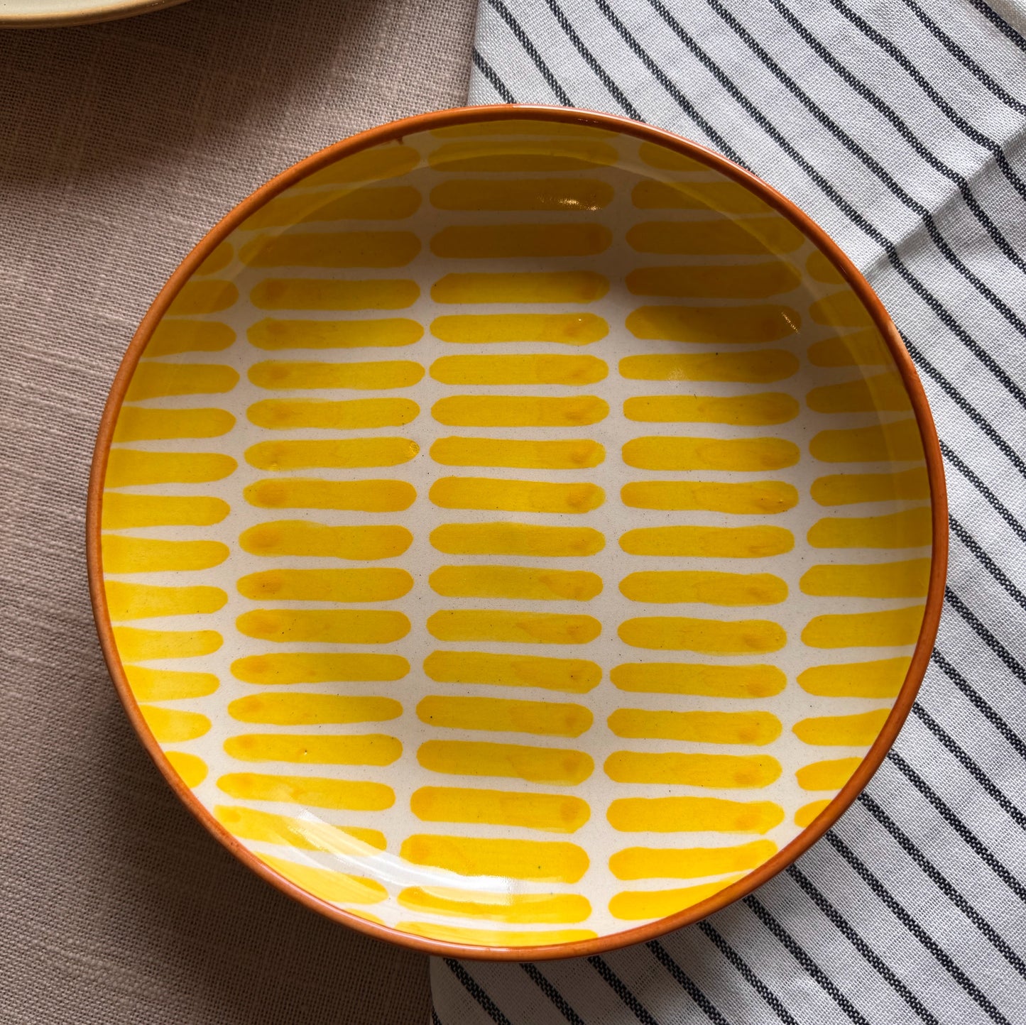 Stripped Lemon Salad Bowl