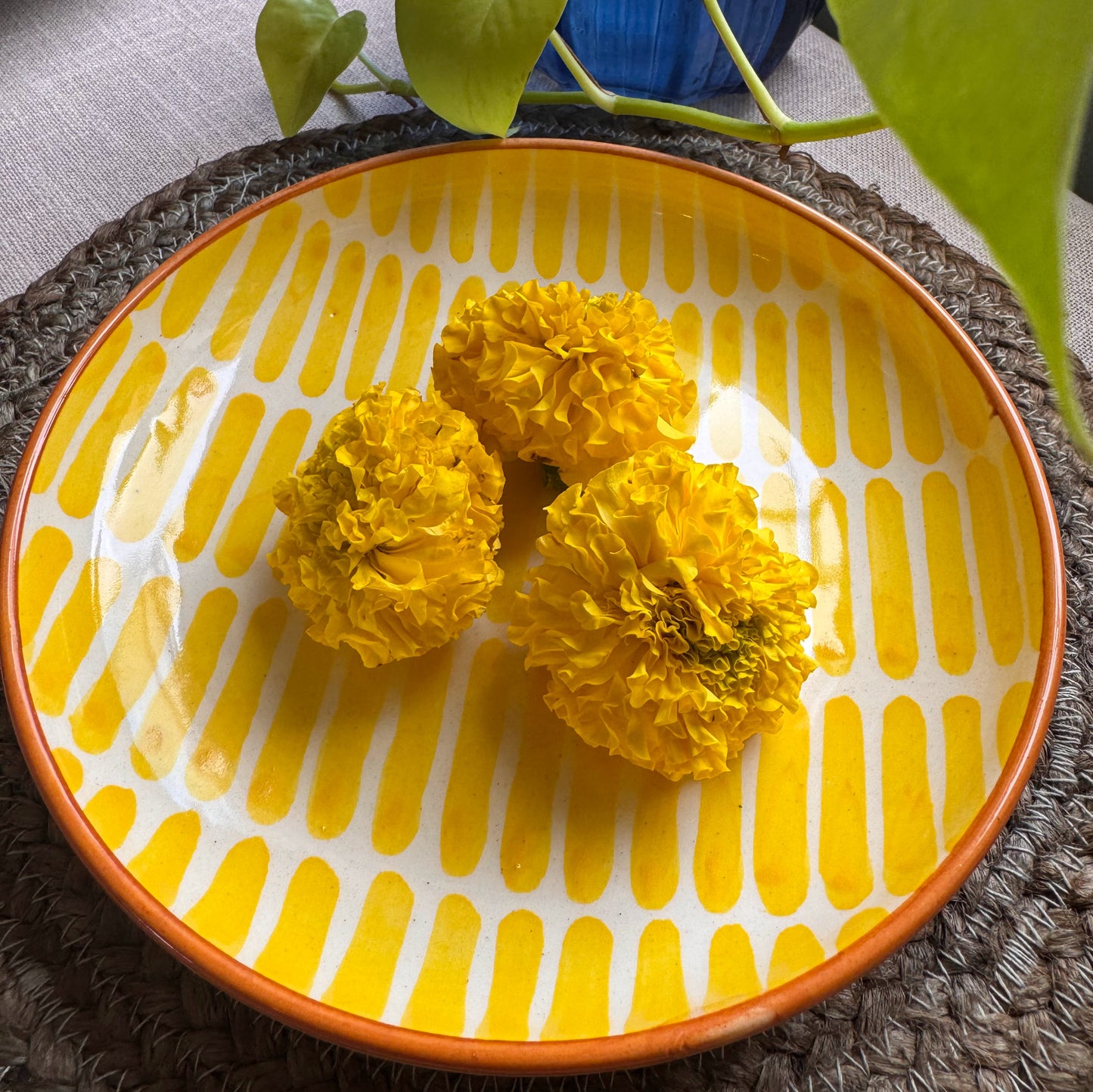 Stripped Lemon Salad Bowl