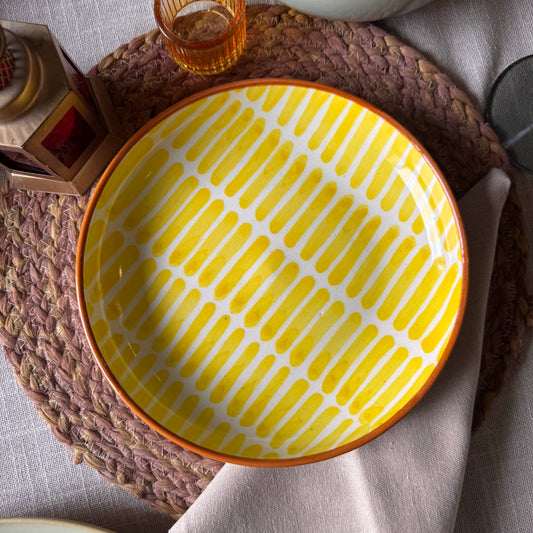 Stripped Lemon Salad Bowl