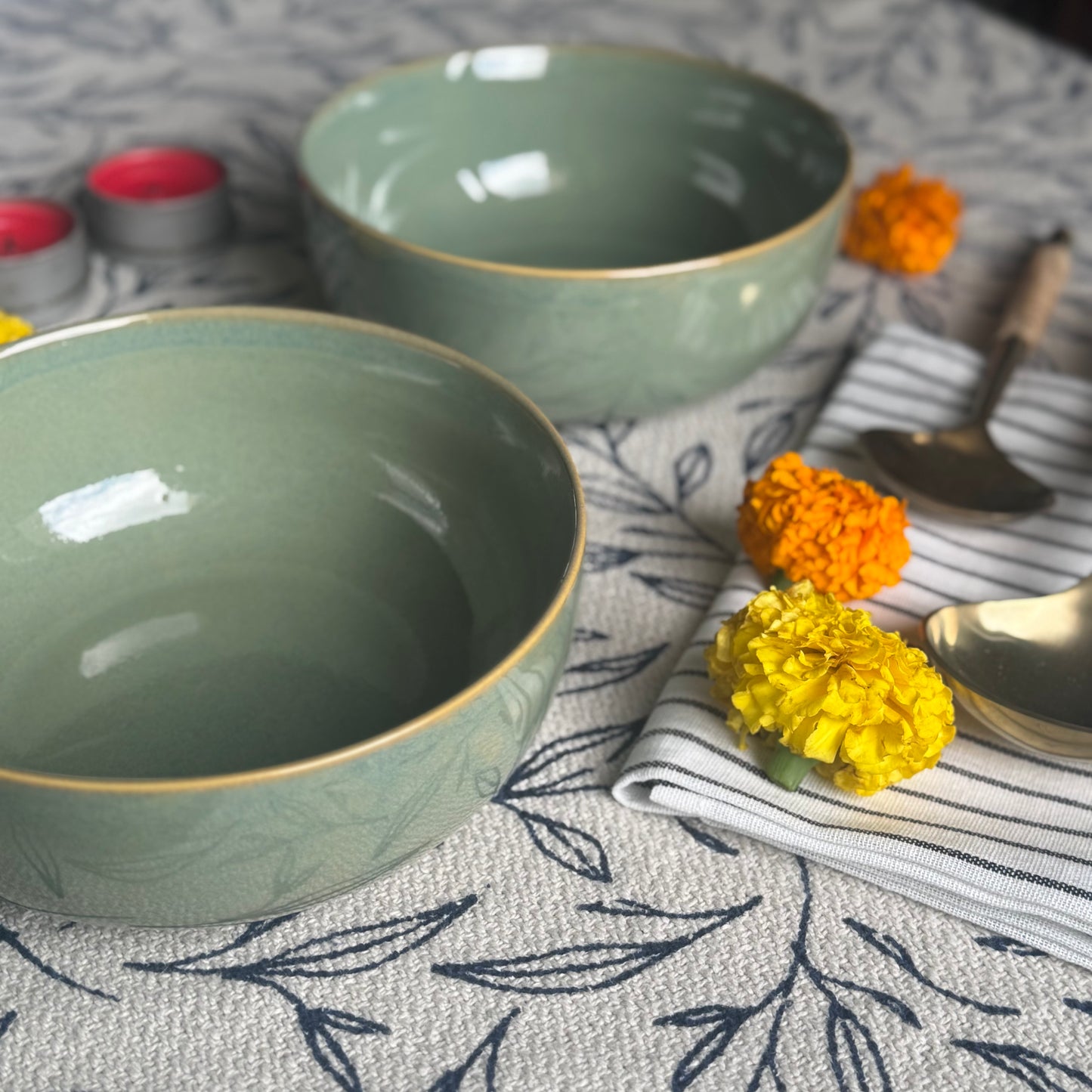Sage Serving / Ramen Bowl Light and Clay Diwali Collection