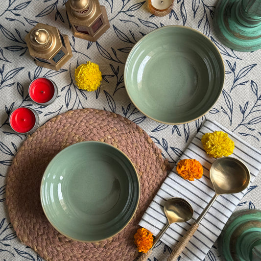 Sage Serving / Ramen Bowl Light and Clay Diwali Collection